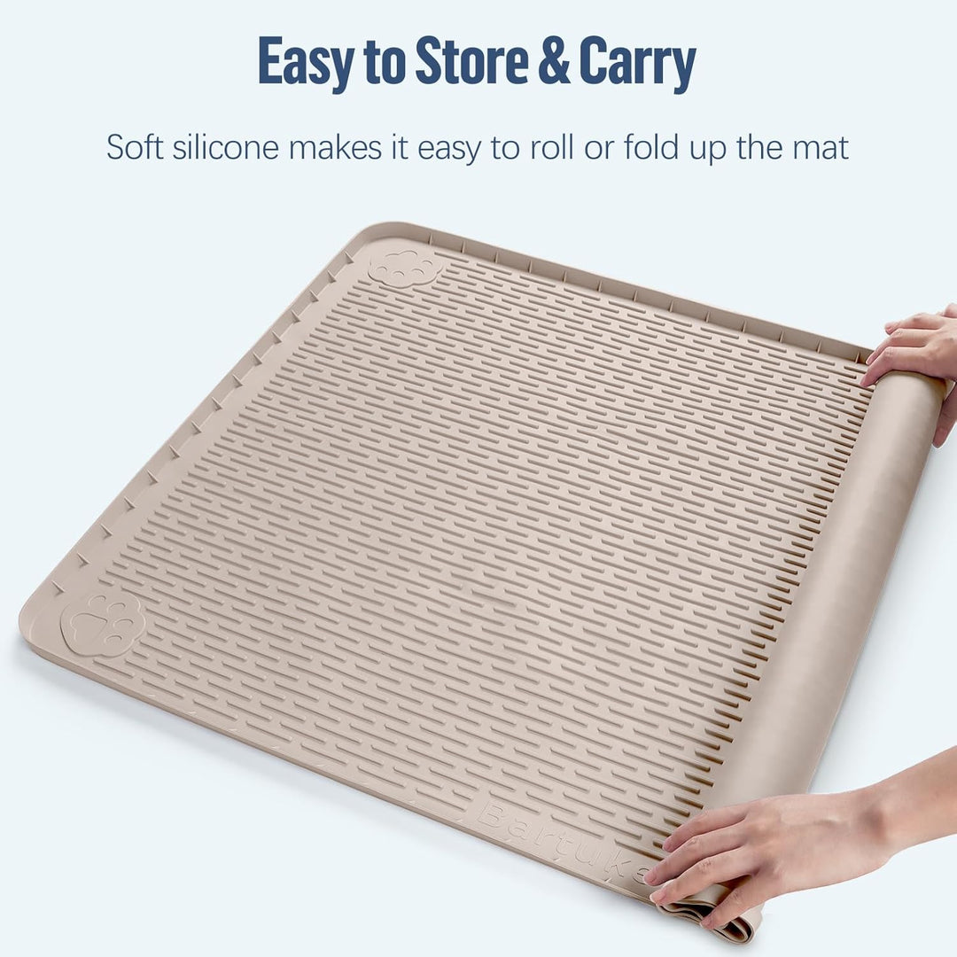 101x 71cm Silikon-Urinauffangmatte mit hohem Rand für Hunde, Katzen, Kaninchen, auslaufsicher, Hunde