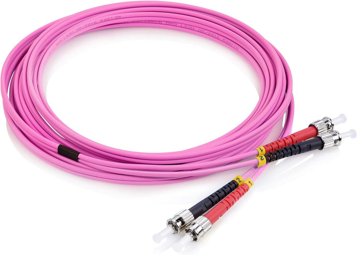 TPFNet 25m LWL Multimode Kabel ST/ST OM4 Duplex 50/125µm 10 Gigabit/s 25,00m 2x ST St. an 2x ST St.,