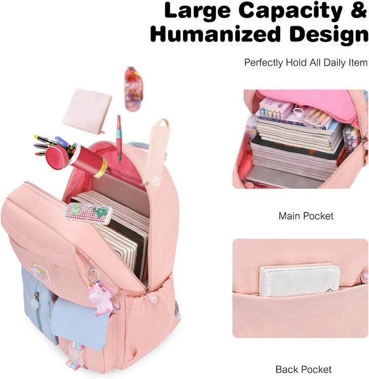 FANDARE Kinderrucksack Schulranzen Schultaschen Jungen Mädchen Schulrucksack Kinder Schultasche für