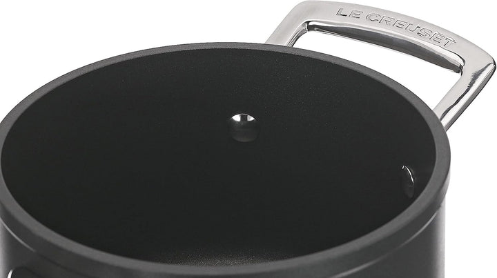 Le Creuset Aluminium-Antihaft Profitopf, Ø 16 cm, Für alle Herdarten inkl. Induktion geeignet, Anthr