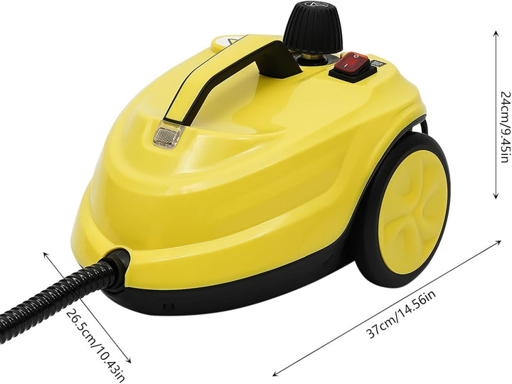 2000W Dampfreiniger, 1.7L Mehrzweck Handdampfreiniger mit 360° Drehbare Bürste, steam cleaner für Re