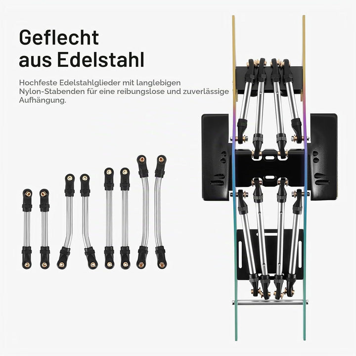 INJORA Rainbow Titanium LCG Chassis Kit für 1/24 SCX24