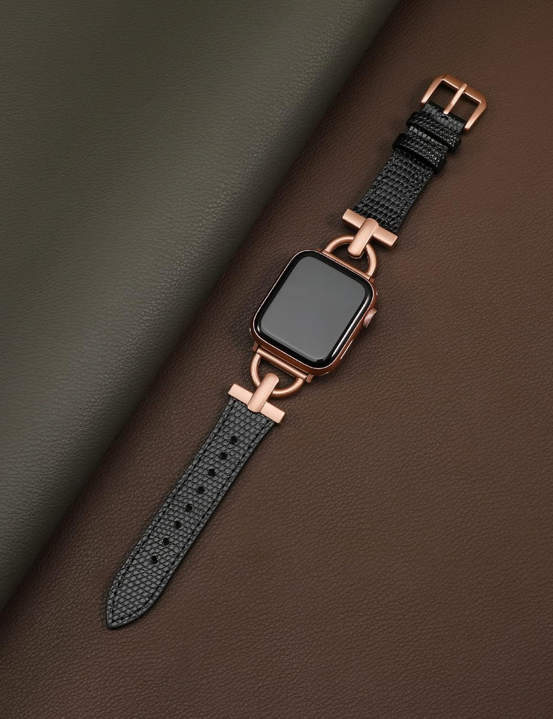 Wearlizer Lederarmband Kompatibel mit Apple Watch Armband 40/41/38/42mm,Elegant Leder Armbänder für