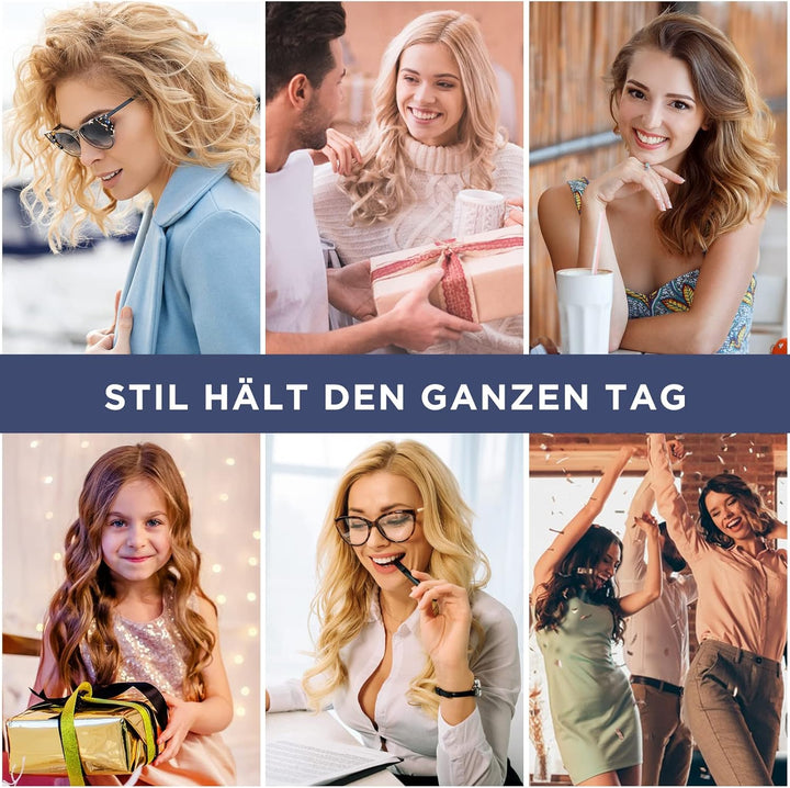 PARWIN PRO BEAUTY Lockenstab Automatisch 32mm mit Keramikbeschichtung, Dualspannung 100-240V, 4 Eins