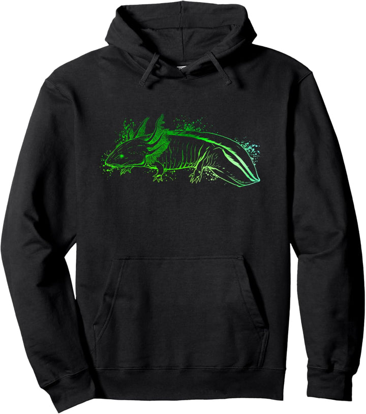 Farbenfroher Axolotl Pullover Hoodie