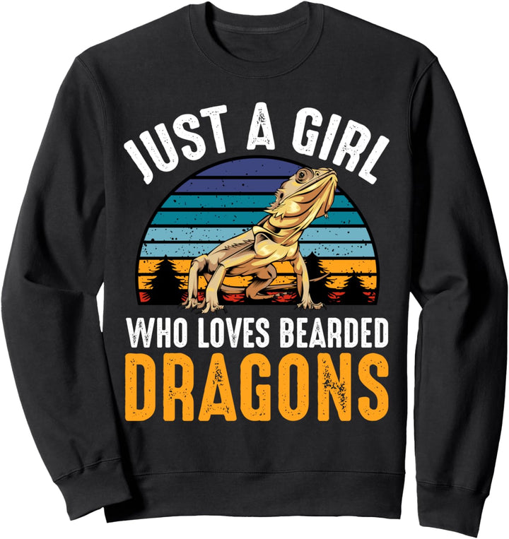 Just a Girl Who Loves Bearded Dragons Eidechse Echse Sweatshirt