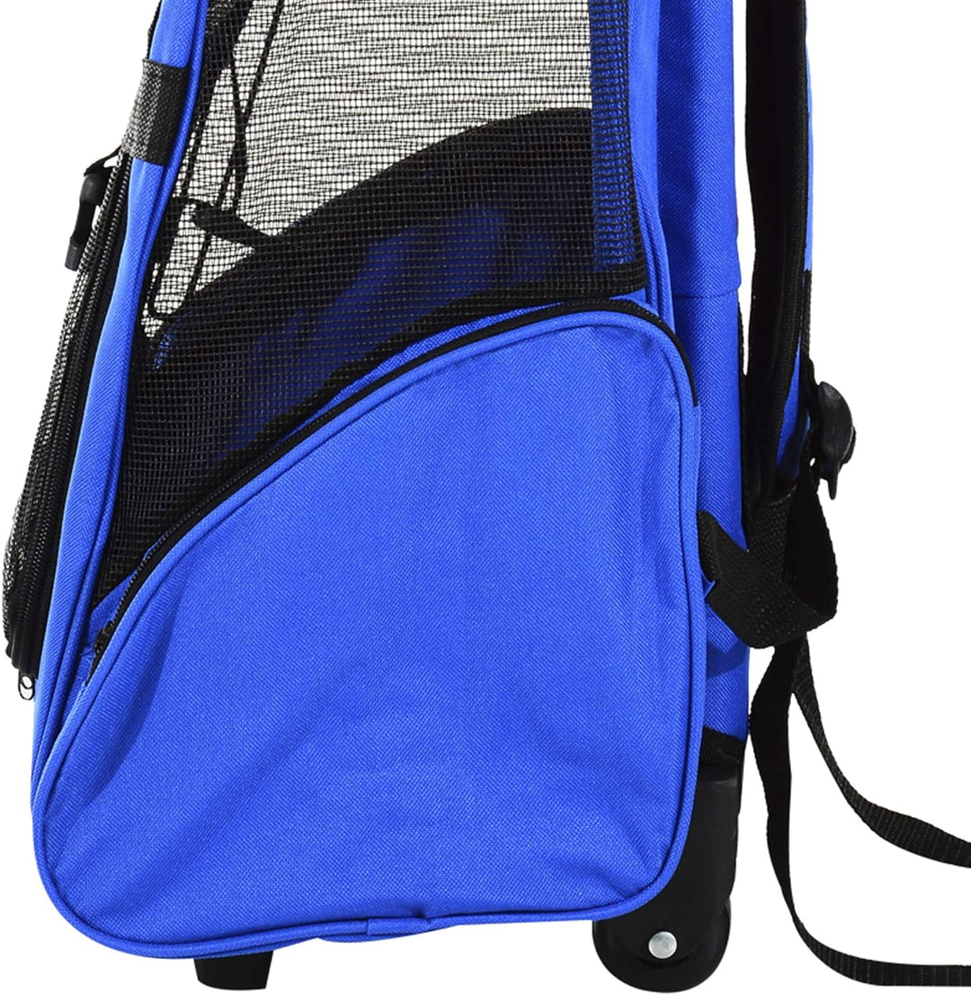 PawHut Hundetrolley Transporttasche Trolley Tragetasche Rucksack Hunde Hunde Trolley blau Blau+Schwa