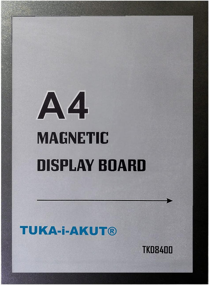 TUKA-i-AKUT 10st. A4 Info-Rahmen Selbstklebend mit Magnetverschluss, Einstecktasche Infotasche Blatt