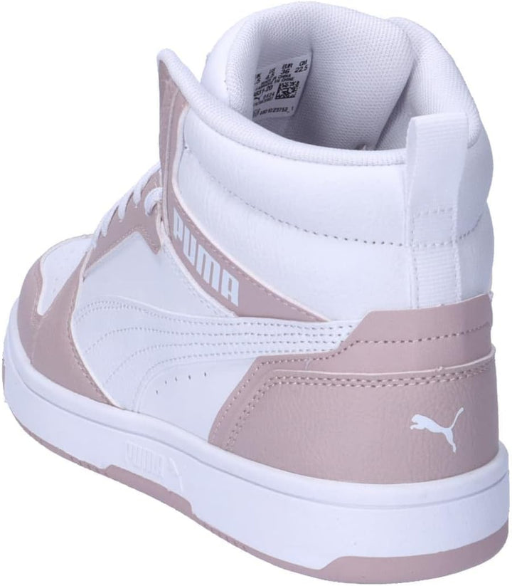 PUMA Unisex Kinder Rebound Layup Mid Shoes Sneaker 39 EU Mauve Mist Puma White, 39 EU Mauve Mist Pum