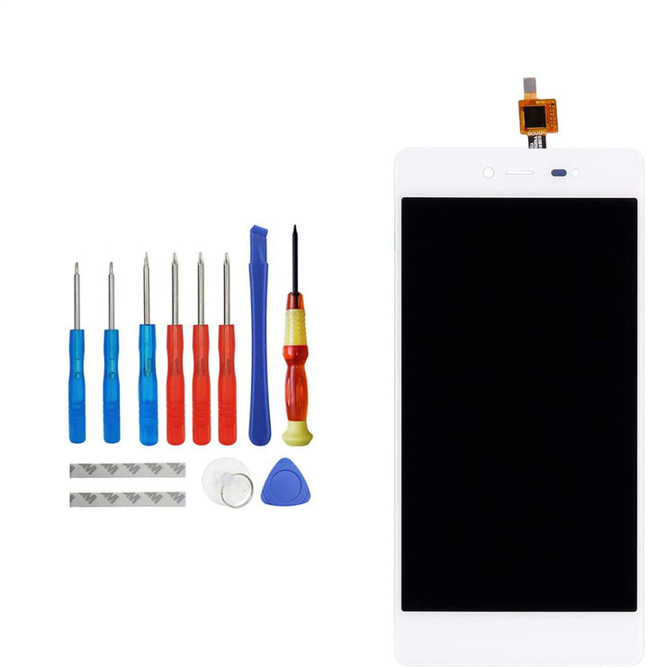 E-YIIVIIL Ersatz LCD Display Kompatibel Für Wiko Fever 4G 5,2 inch (Weiss Ohne Rahmen) Ersatzteil Re