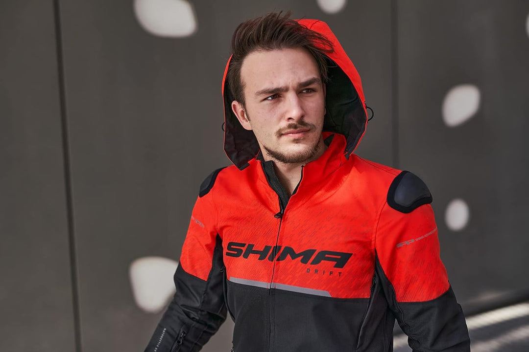 SHIMA DRIFT Motorradjacke Herren | Leichte, Atmungsaktive Sommer Mesh Motorcycle Stadt Textiljacke M