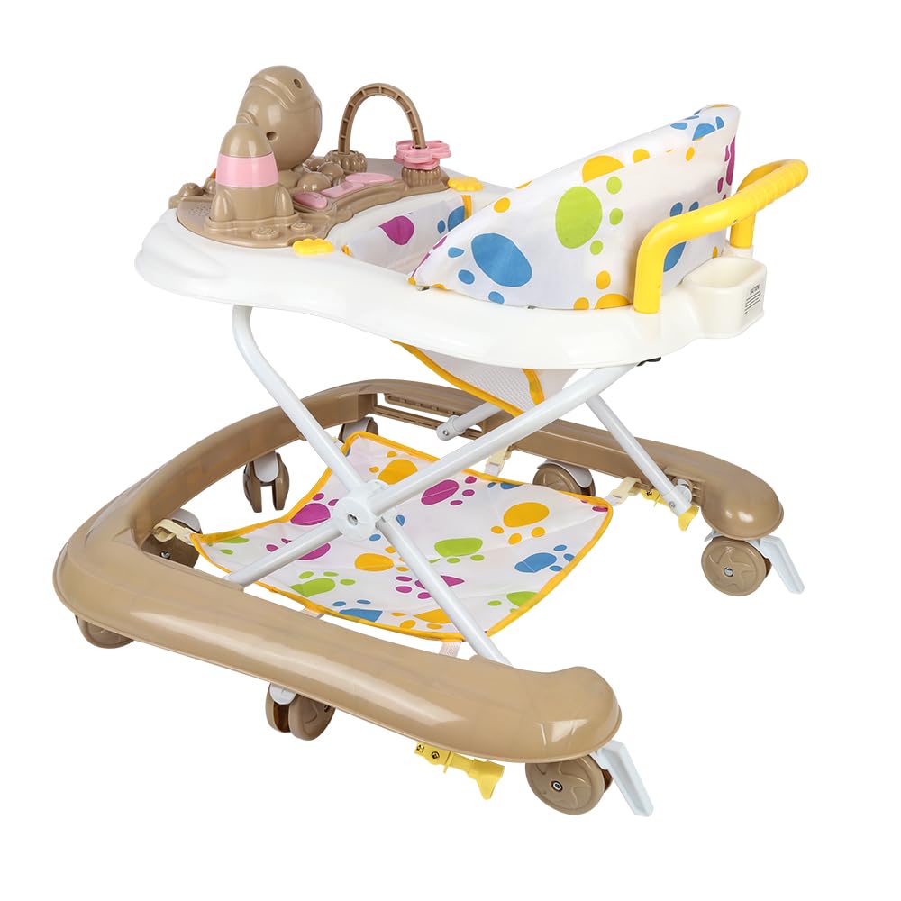 Supfine Lauflernhilfe 5 in 1 Babywalker, Spiel- und Lauflernwagen mit Rollen, 5-Gang Höhenverstellba