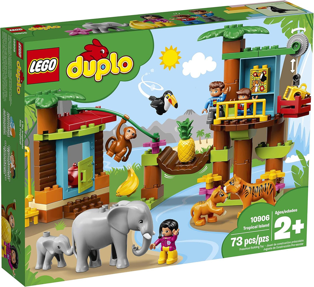 LEGO 10906 DUPLO Town Baumhaus im Dschungel Bauset, Lernspielzeug für Kleinkinder im Alter von 2-5 J