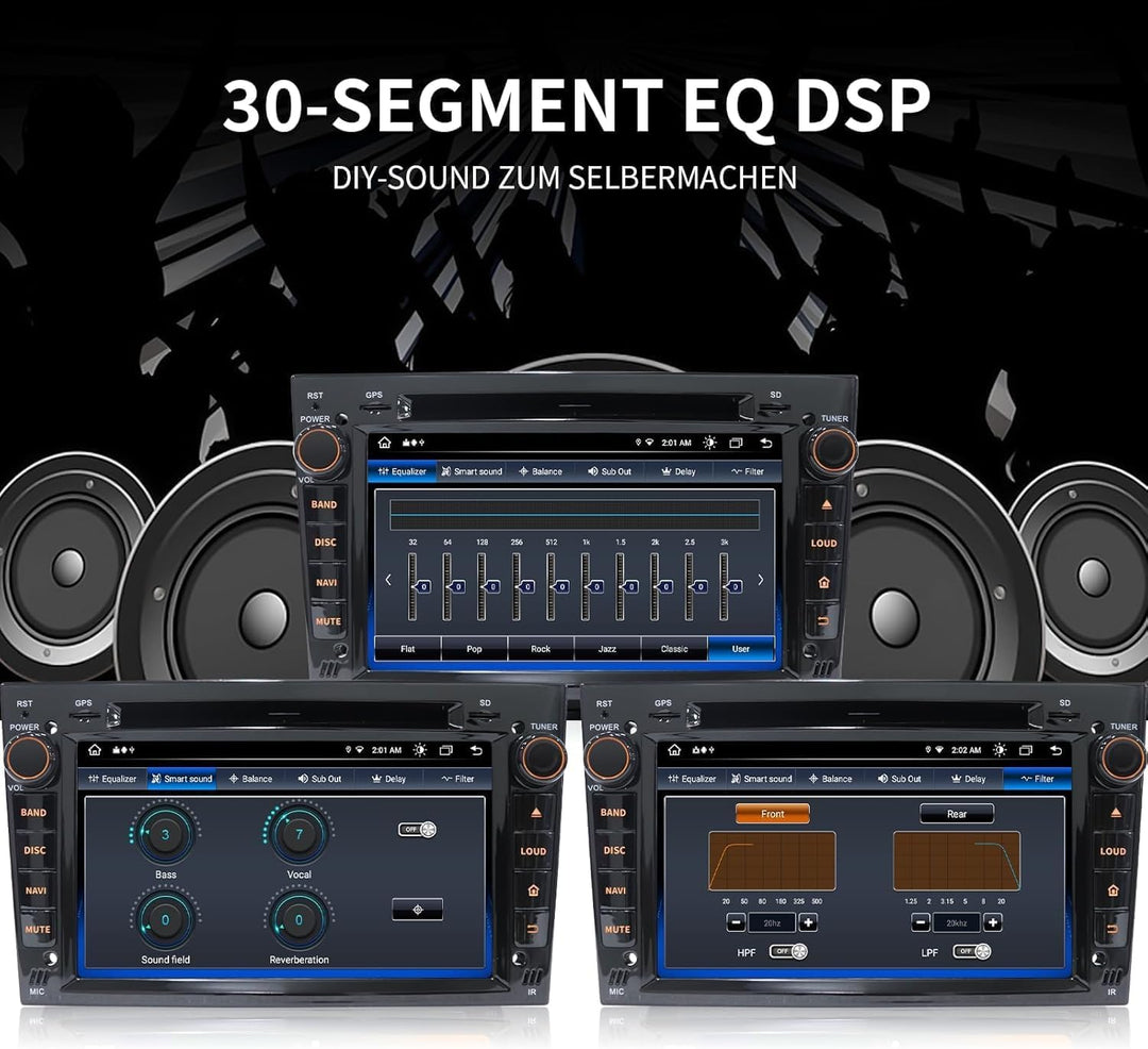 QIIKEN 8" 4G+64G Android 13 Autoradio mit Navi für VW T5 Golf 5 6 Polo Sharan Seat Passat Tiguän, Do