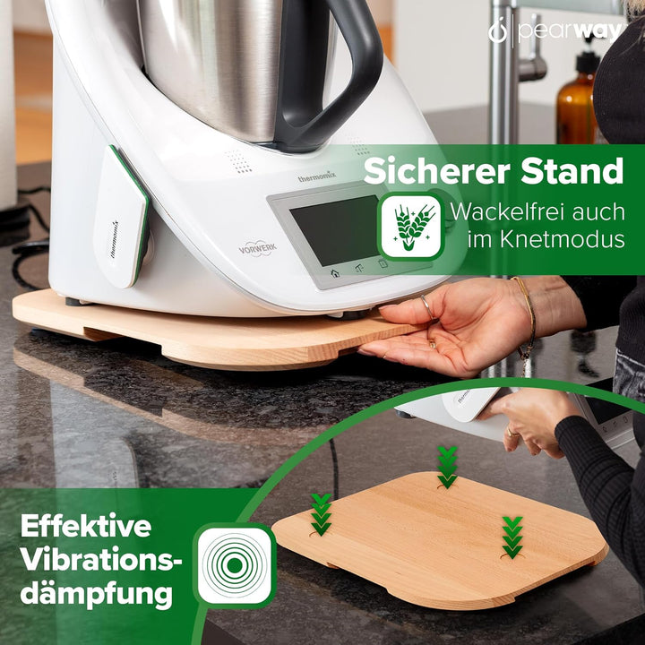 Gleitbrett für Thermomix TM6 &amp; TM5 | Premium Thermomix Gleitbrett aus FSC HOLZ MADE IN EU | leicht g