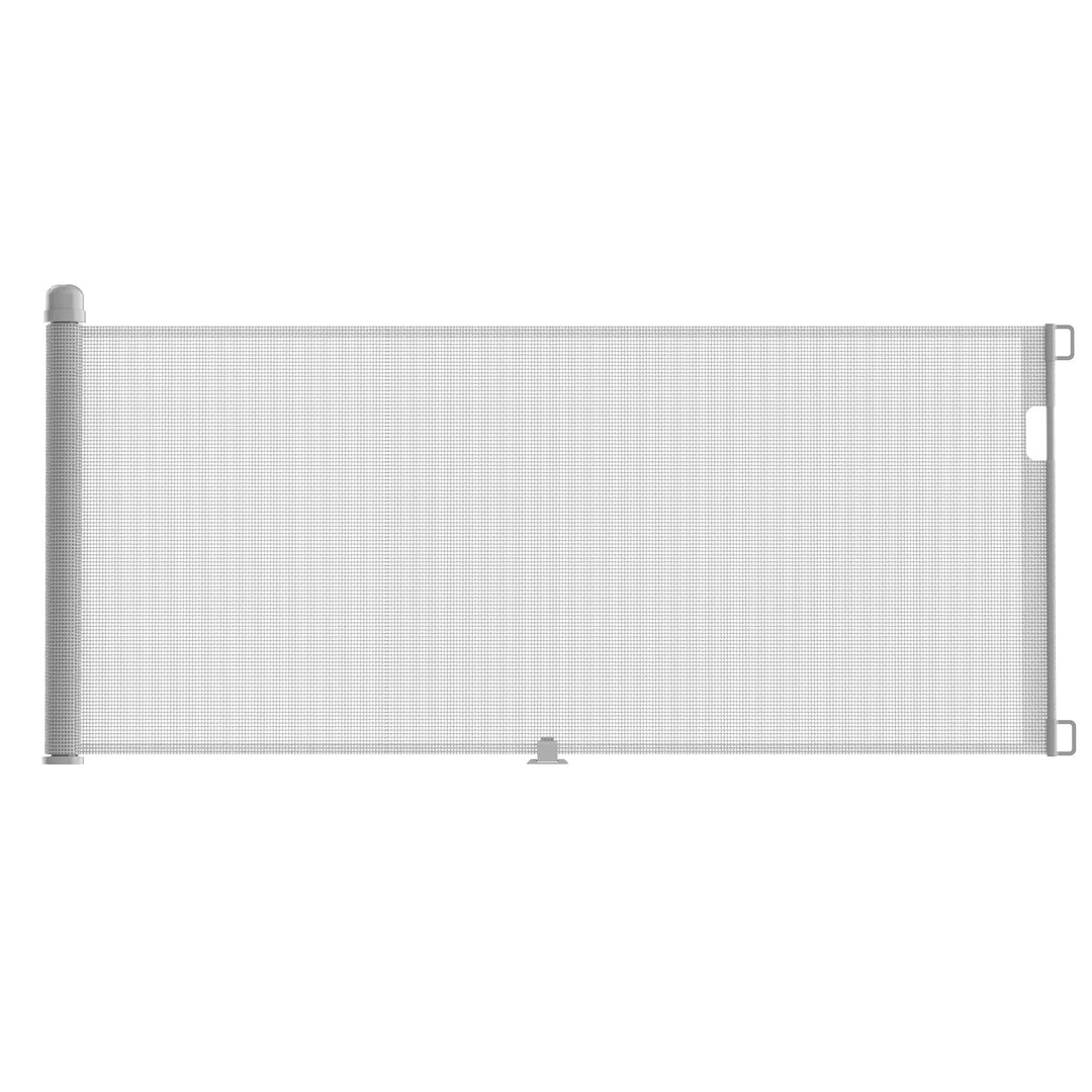 NAIZY Treppenschutzgitter Rollo Ausziehbar Türschutzgitter 87 x 0-300 cm Absperrgitter Treppenschutz
