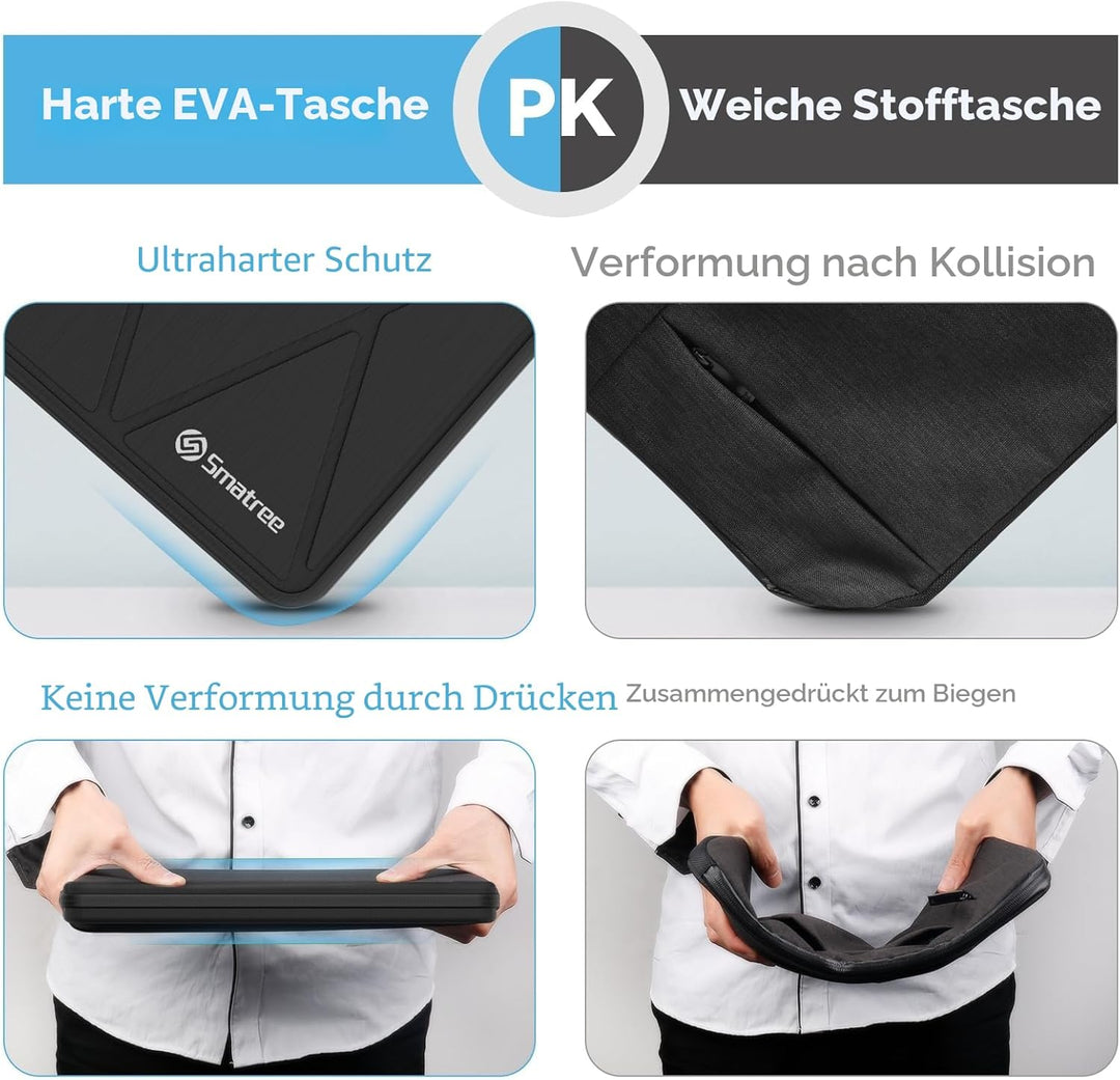 Smatree Hard Eva Schutzhülle Tasche Kompatibel für 14,2 Zoll Apple MacBook Pro M4 2024/M3/M2/M1/A291