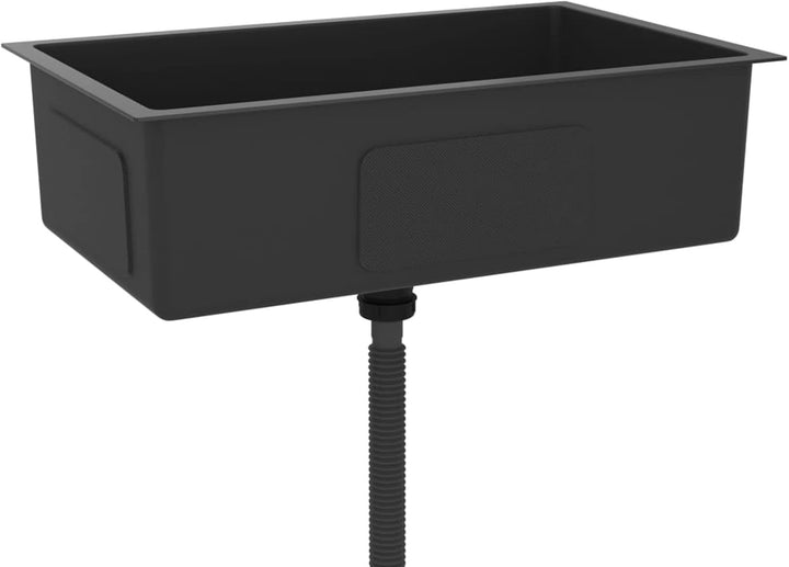 Tidyard Handgemachte Einbauspüle mit Sieb Küchenspüle Spülbecken Edelstahlspüle Edelstahl 70 x 44 x