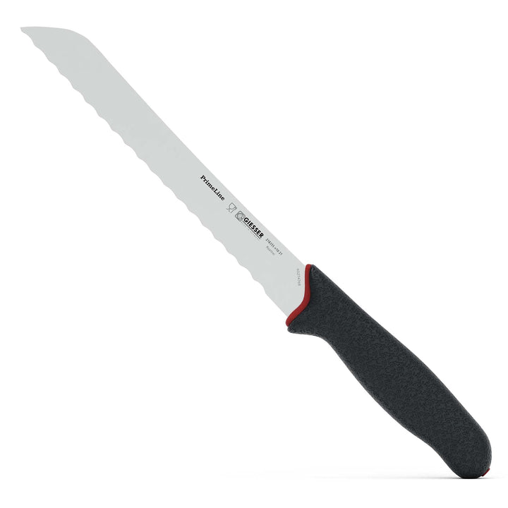 Giesser seit 1776 - Made in Germany - scharfes Brotmesser rutschfest PrimeLine, 21 cm Klinge mit Wel