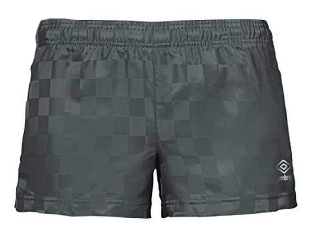 Umbro Damen Kurze Hose mit Schachbrettmuster Shorts XS Grau, XS Grau