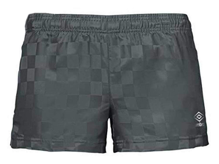 Umbro Damen Kurze Hose mit Schachbrettmuster Shorts XS Grau, XS Grau