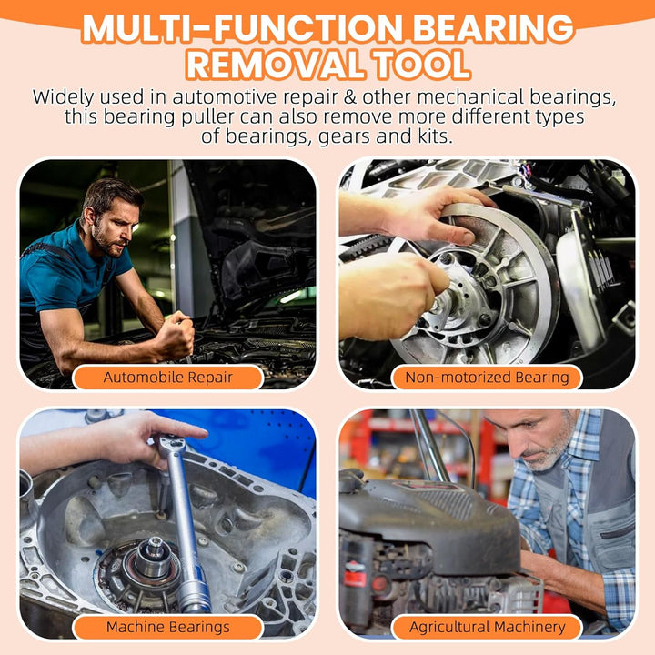 55-IN-1 Lagerabzieher Set, Universal Innenlager Abzieher, Radlager Werkzeug, Inneres äusseres Lagert