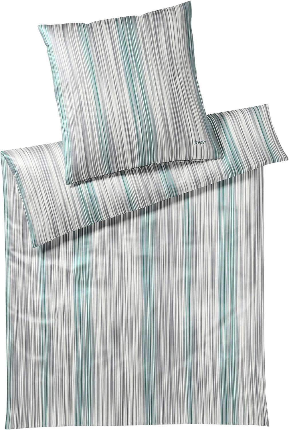 Joop! Bettwäsche Pinstripe Jade 1 Bettbezug 200 x 220 cm + 2 Kissenbezüge 80 x 80 cm, 1 Bettbezug 20