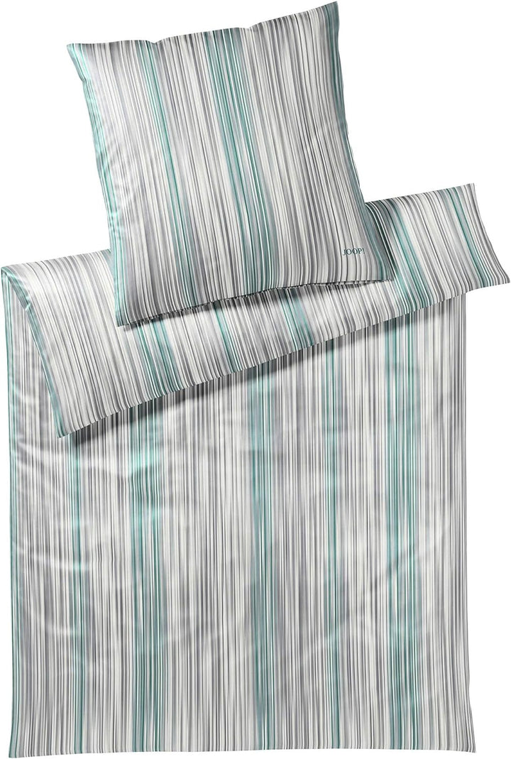 Joop! Bettwäsche Pinstripe Jade 1 Bettbezug 200 x 220 cm + 2 Kissenbezüge 80 x 80 cm, 1 Bettbezug 20