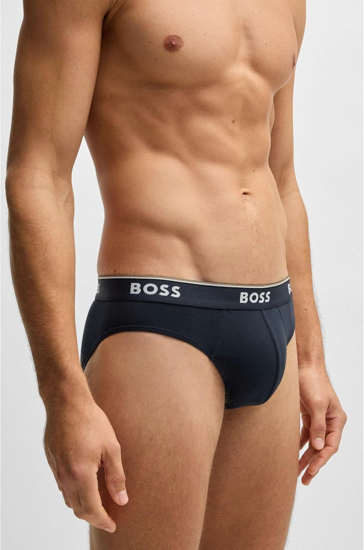BOSS Herren Power Slips Briefs Unterhosen Cotton Stretch 3er Pack Set: Slips+Boxershorts XL New - Op