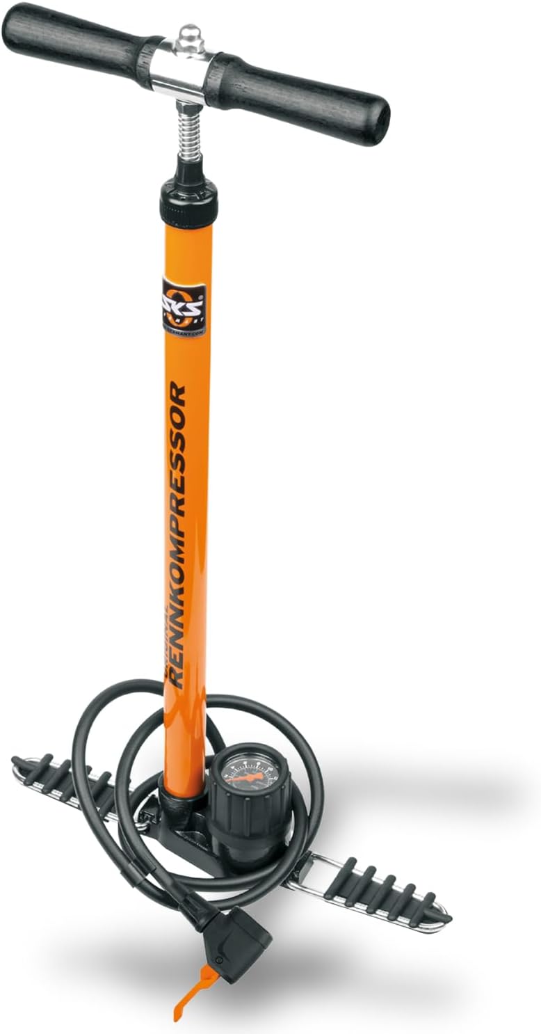 SKS Luft und Standpumpe Rennkompressor Luftpumpe, Orange, 20 x 3 x 3 cm