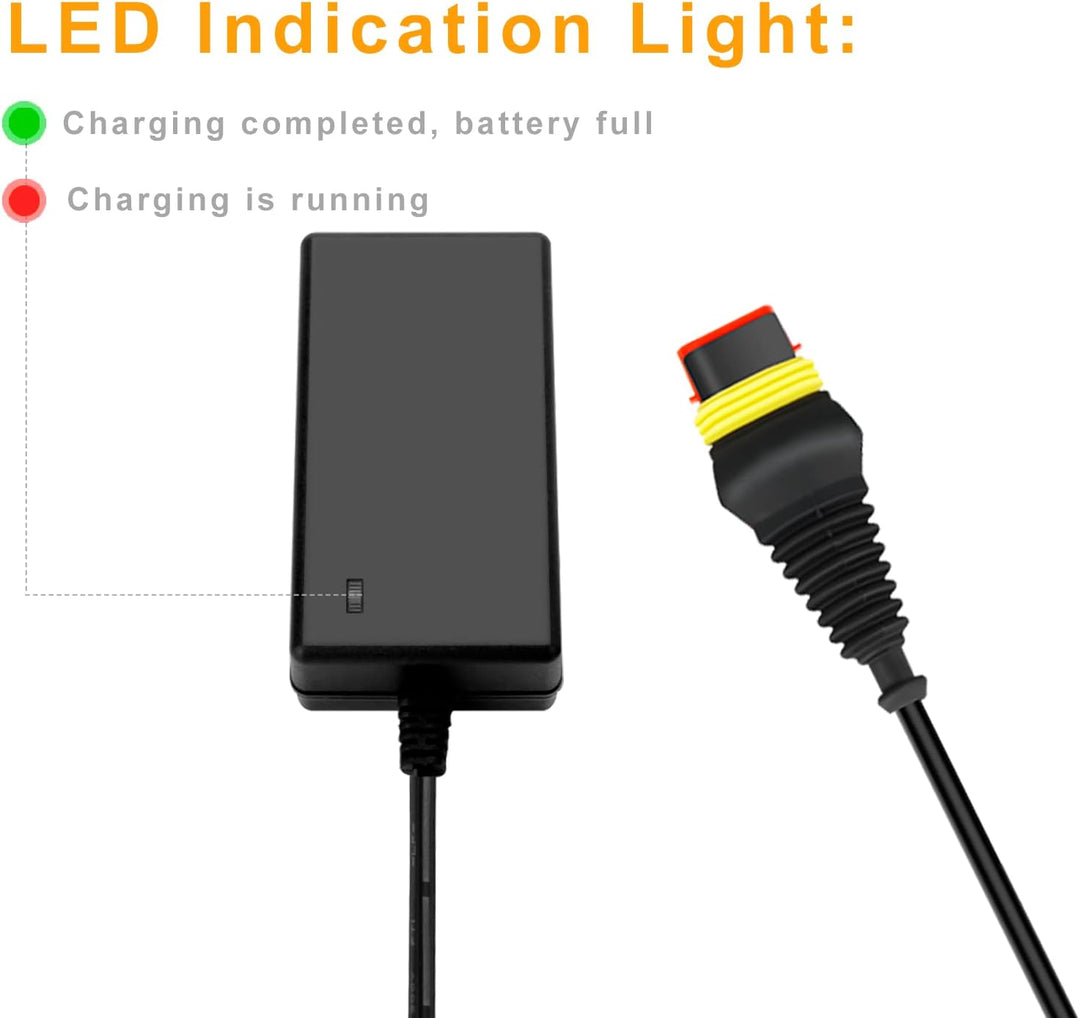 Shentec 28V Akku Ladegerät Kompatibel mit Husqvarna Automower 105, 310, 315, 315X, 305, 310 Mark II,