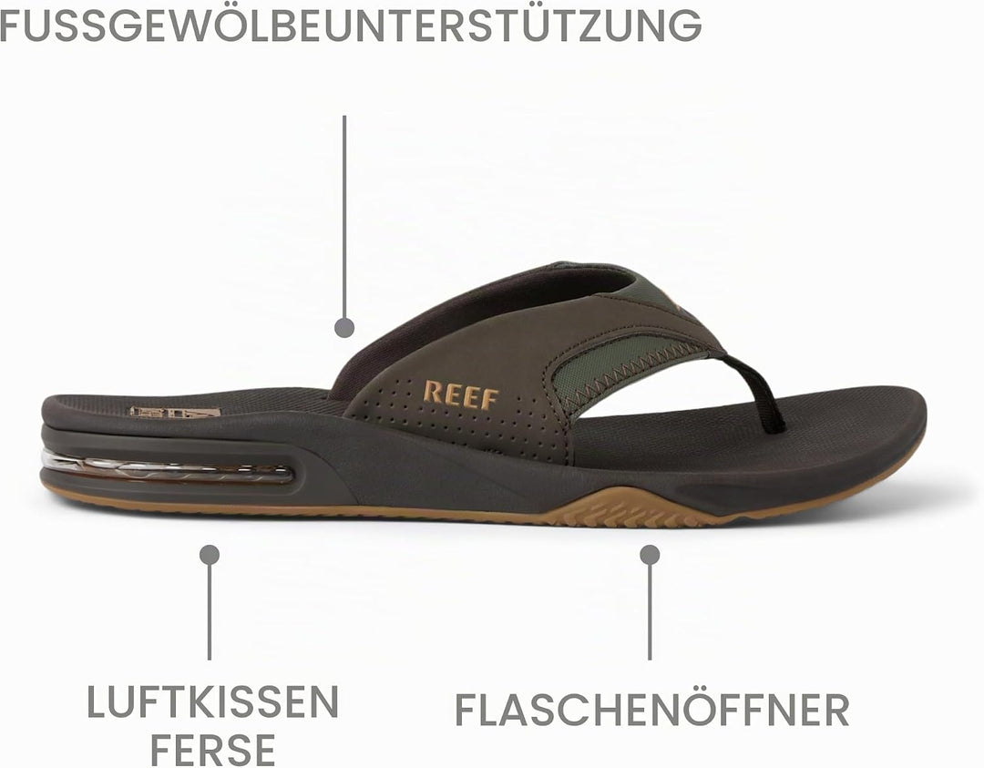 Reef FANNING Herren Zehentrenner Small Braun Brown Gum Bgm, Small Braun Brown Gum Bgm