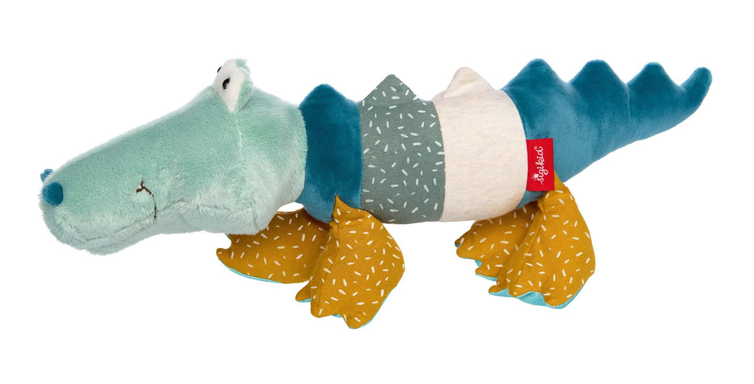 Sigikid 43234 Patchwork Stofftier, Mehrfarbig/Krokodil