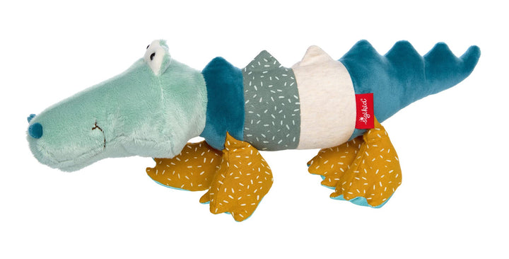 Sigikid 43234 Patchwork Stofftier, Mehrfarbig/Krokodil