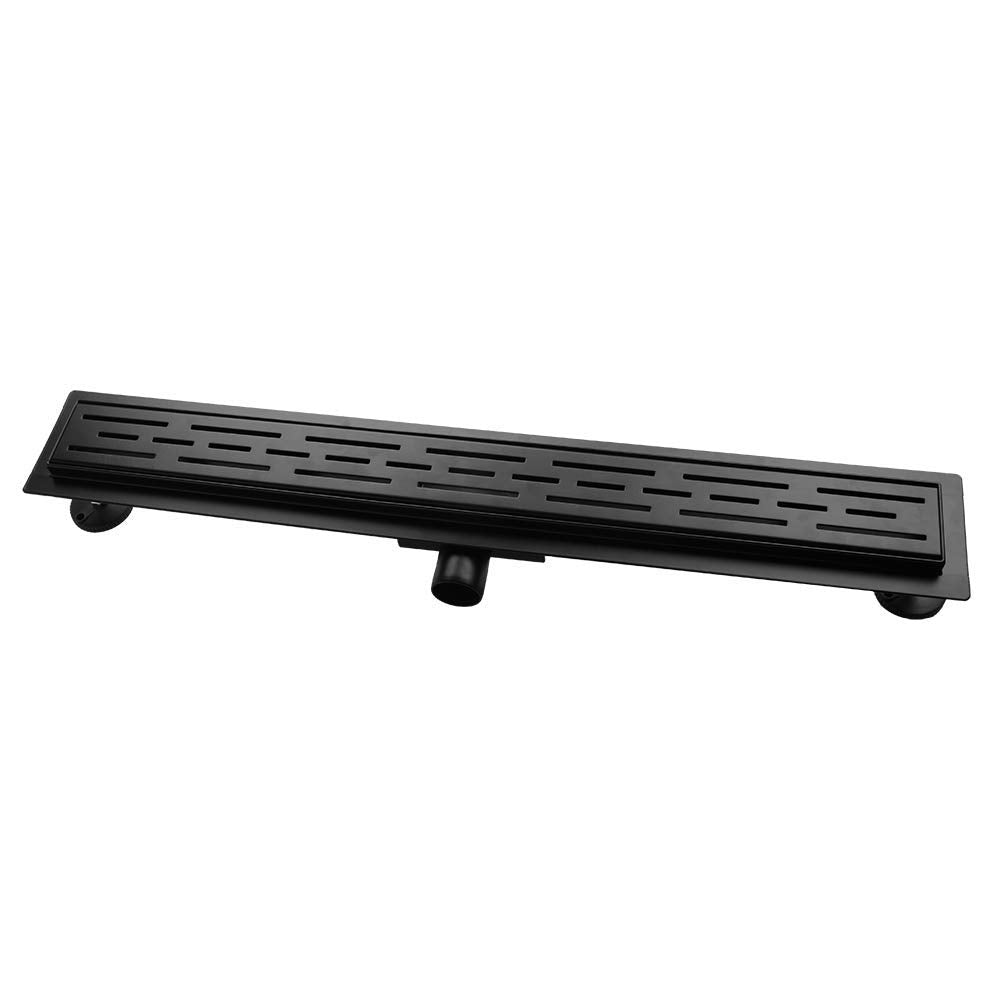 Duschrinne,90cm, Siphon mit Geruchsstop und Haarsieb Randablauf Befliesbar Edelstahl Ablaufrinne, Bo