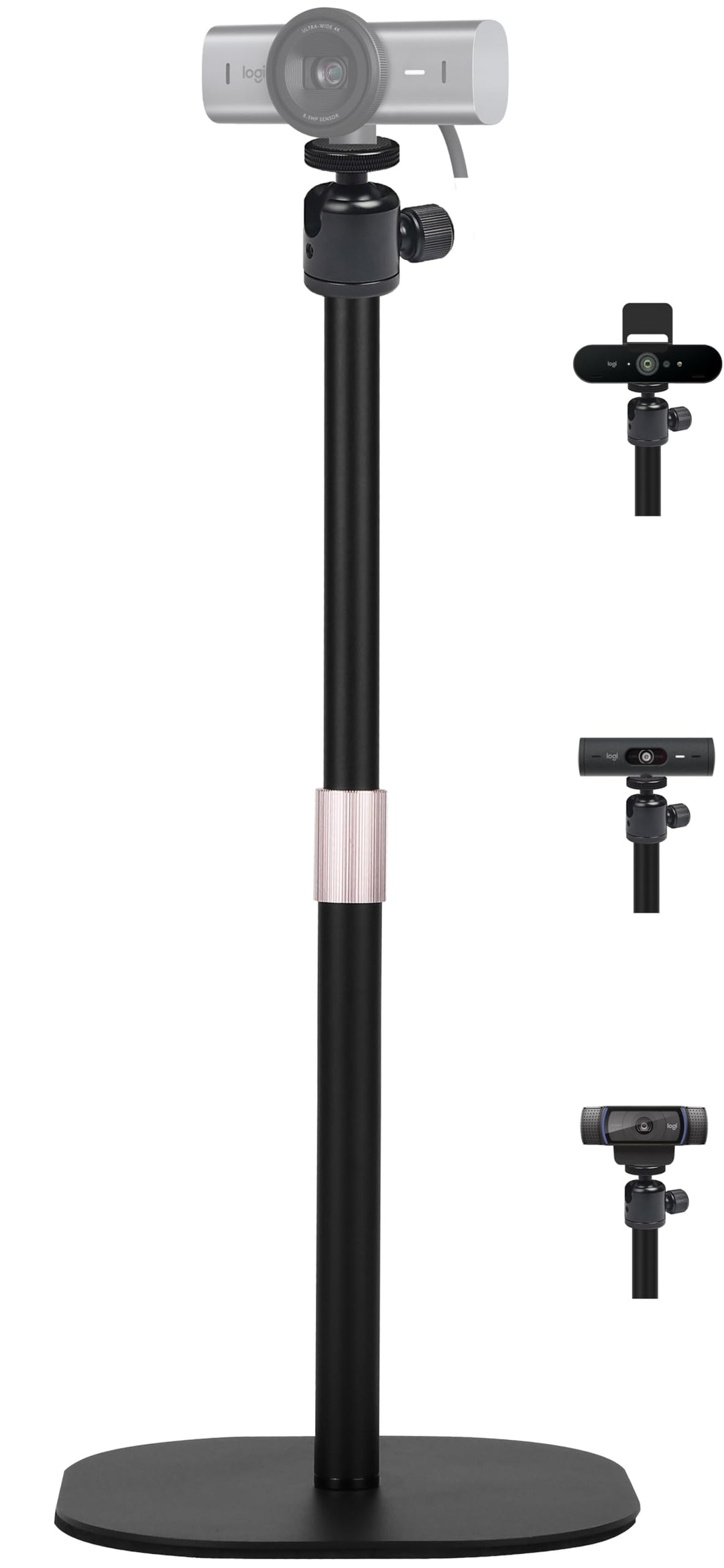 AYIZON Robuster Webcam-Ständer, Tisch-Webcam-Stativ, kompatibel mit Logitech MX Brio 4K, Brio 4K, Br