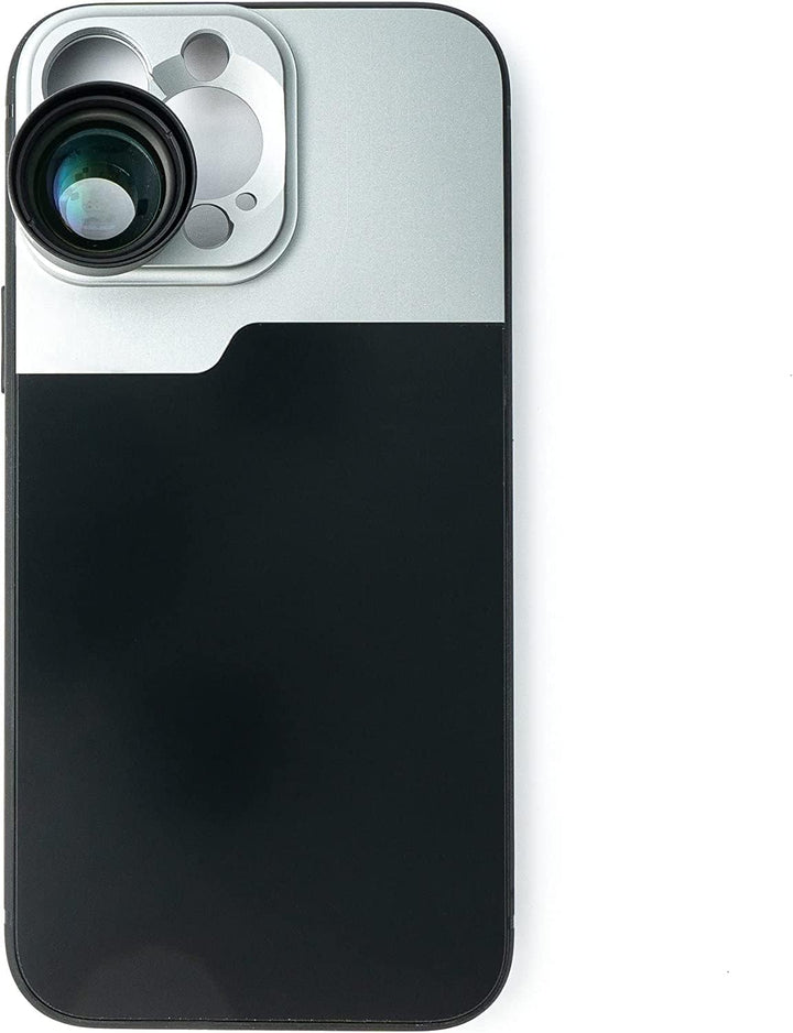 SYSTEM-S Zoom Linse 3X Tele Objektiv Filter mit Hülle in Schwarz für iPhone 14 Pro
