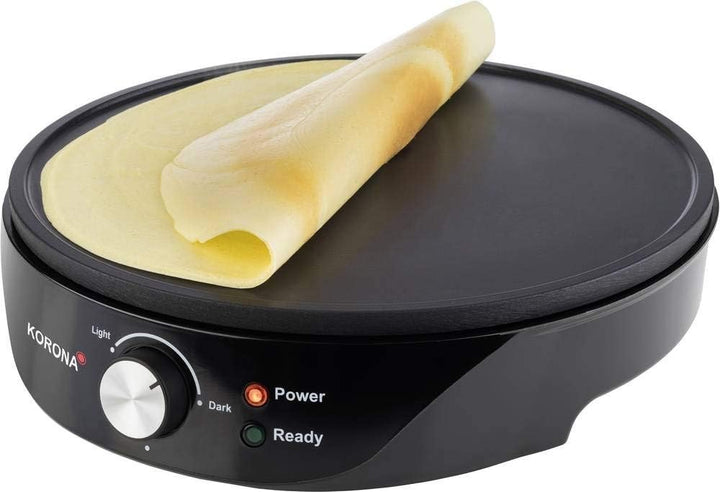 Korona 41055 Crêpes-Maker | Crêpeseisen mit ca. 30 cm Durchmesser | Einfach zu reinigen dank Antihaf