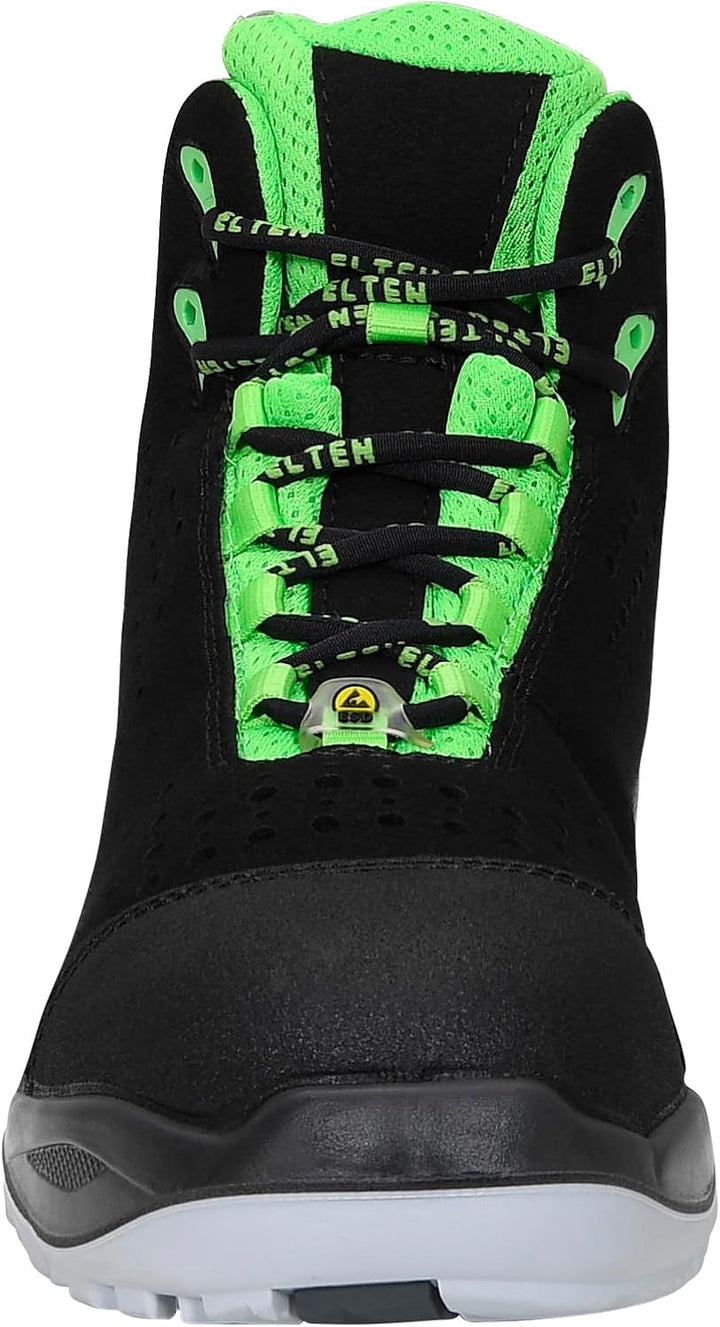 Elten Sicherheitsschnürstiefel "Impulse green Mid" ESD S1P, Grösse 45, 762551-45 45 EU, 45 EU