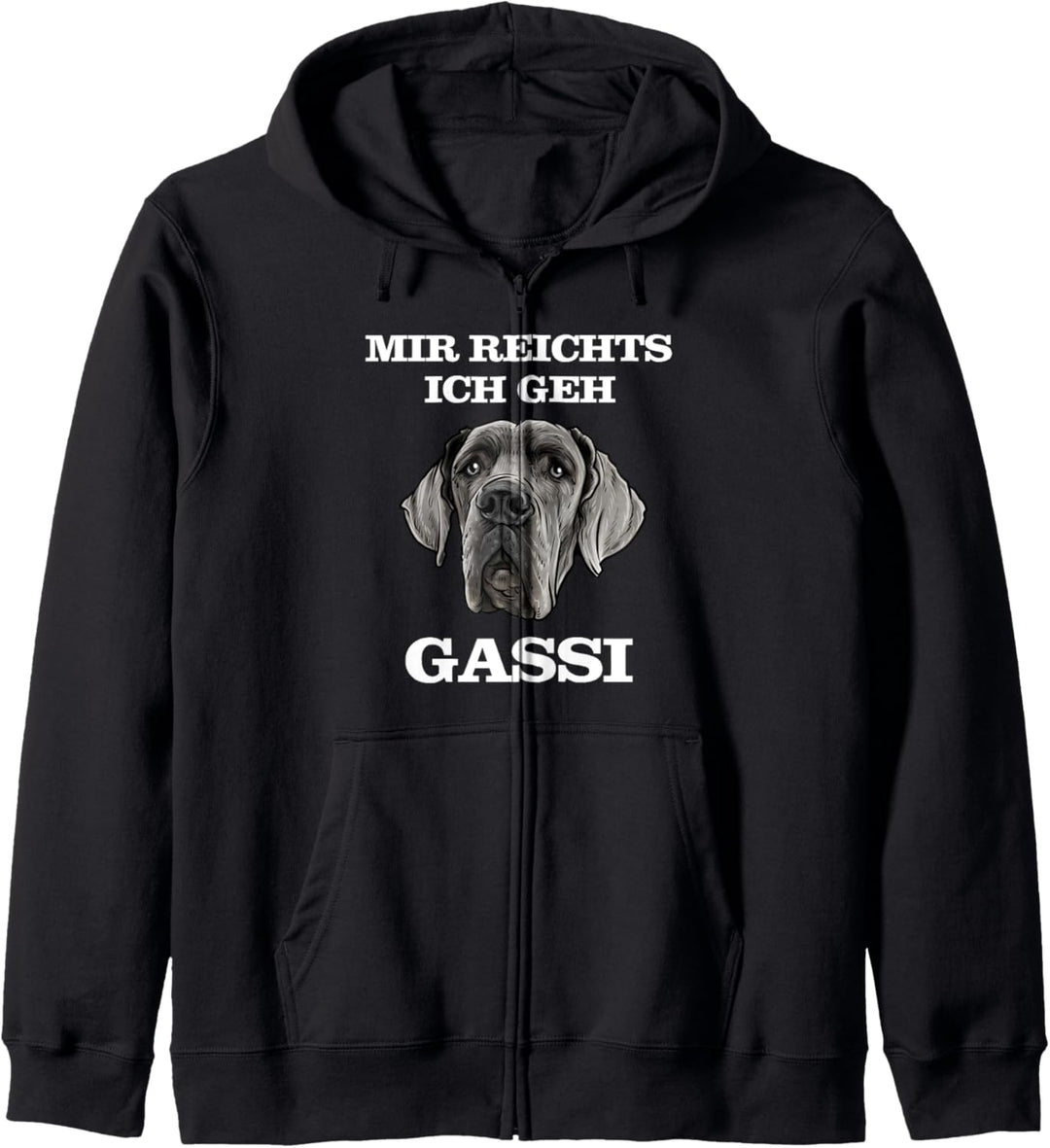 Deutsche Dogge Hund Damen Herren Geschenk Gassi gehen Kapuzenjacke