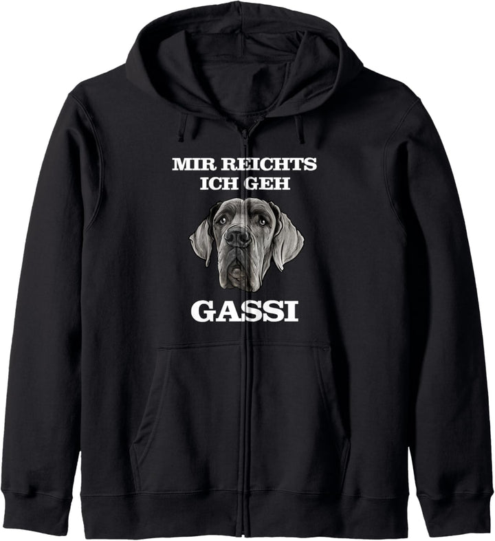Deutsche Dogge Hund Damen Herren Geschenk Gassi gehen Kapuzenjacke