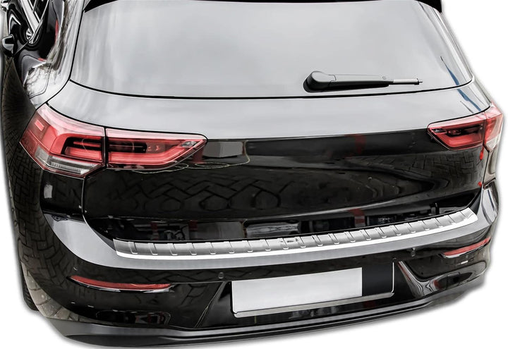 Ladekantenschutz Edelstahl CHROM kompatibel für VW GOLF 8 SCHRÄGHECK | ab 2020 | mit Abkantung | pre