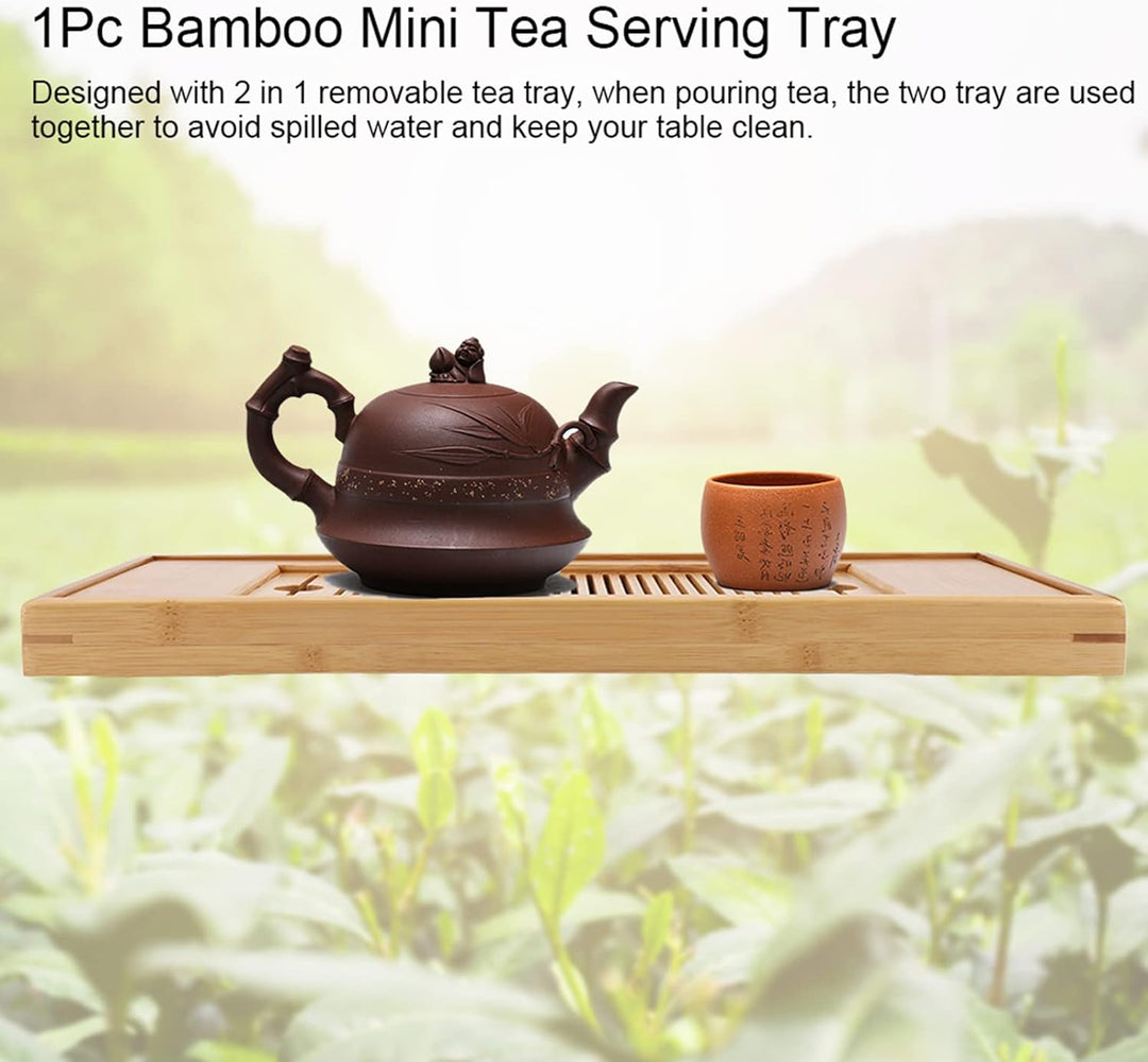 Chinesisches Teetablett aus Bambus,Geschmackvolle Bambus japanischen/chinesischen Gongfu Tee Tisch,T