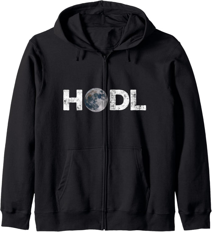 HODL Moon Kryptowährung | Hodl zum Mond Crypto Merch Kapuzenjacke