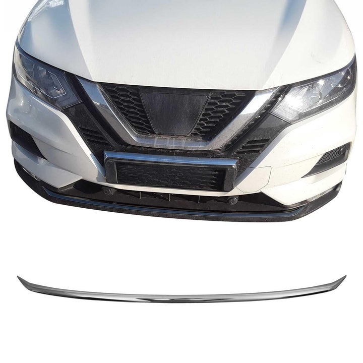 OMAC Chrom Edelstahl Kühlergrill Kompatibel mit Nissan Qashqai J11 FL 2017-2021 - 1 TLG Frontgrill S