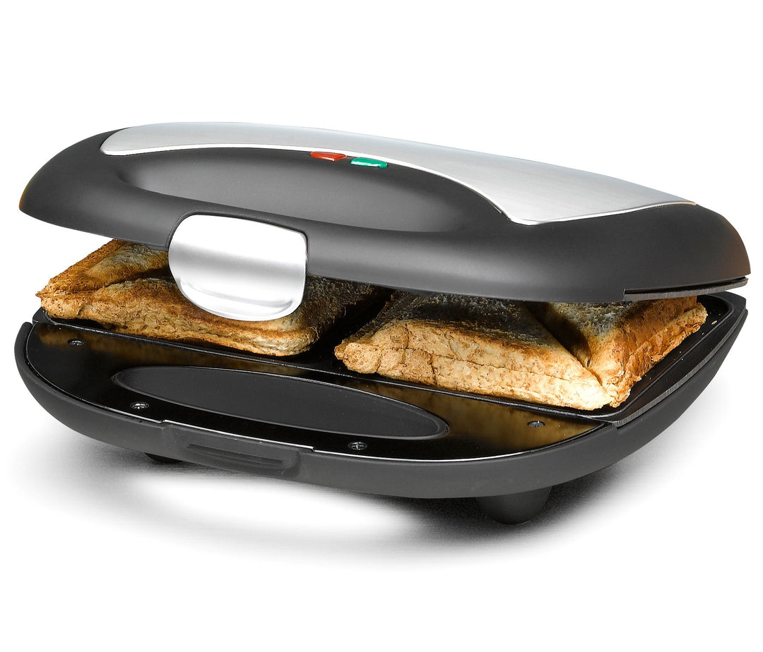 ROMMELSBACHER Sandwich Maker ST 710 - für 2 Sandwiches, 2-Lagen Antihaftbeschichtung, schnelles Aufh