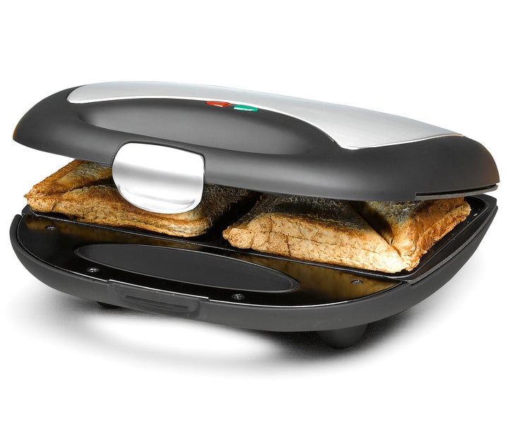 ROMMELSBACHER Sandwich Maker ST 710 - für 2 Sandwiches, 2-Lagen Antihaftbeschichtung, schnelles Aufh