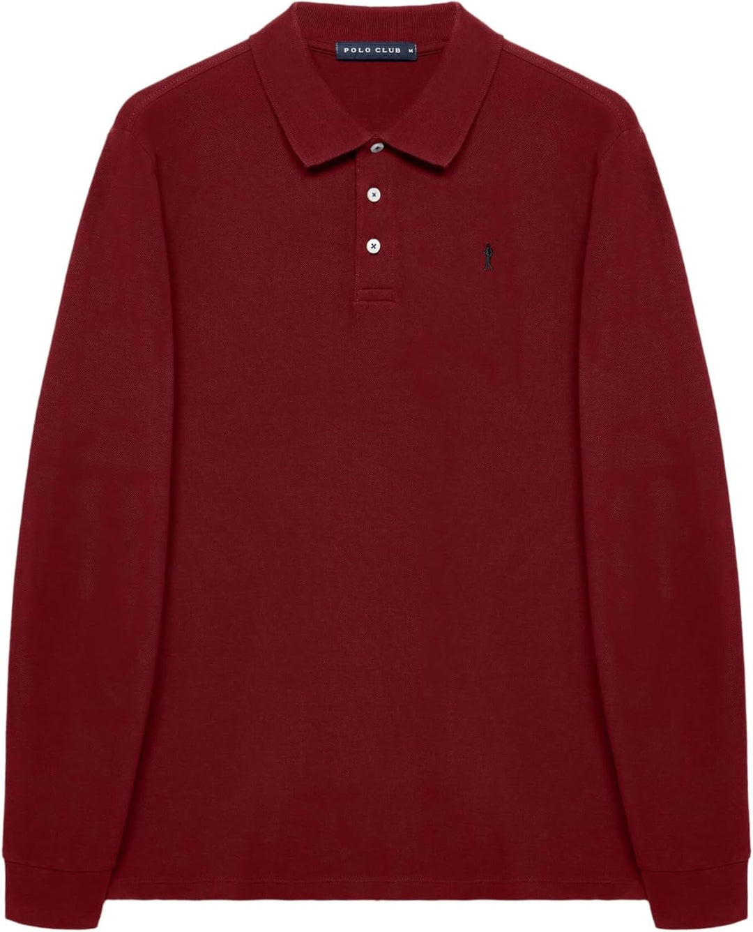 Polo Club Herren Poloshirt Kurzarm Regular Fit Baumwolle Männer Polohemd Longsleeve S Granat, S Gran