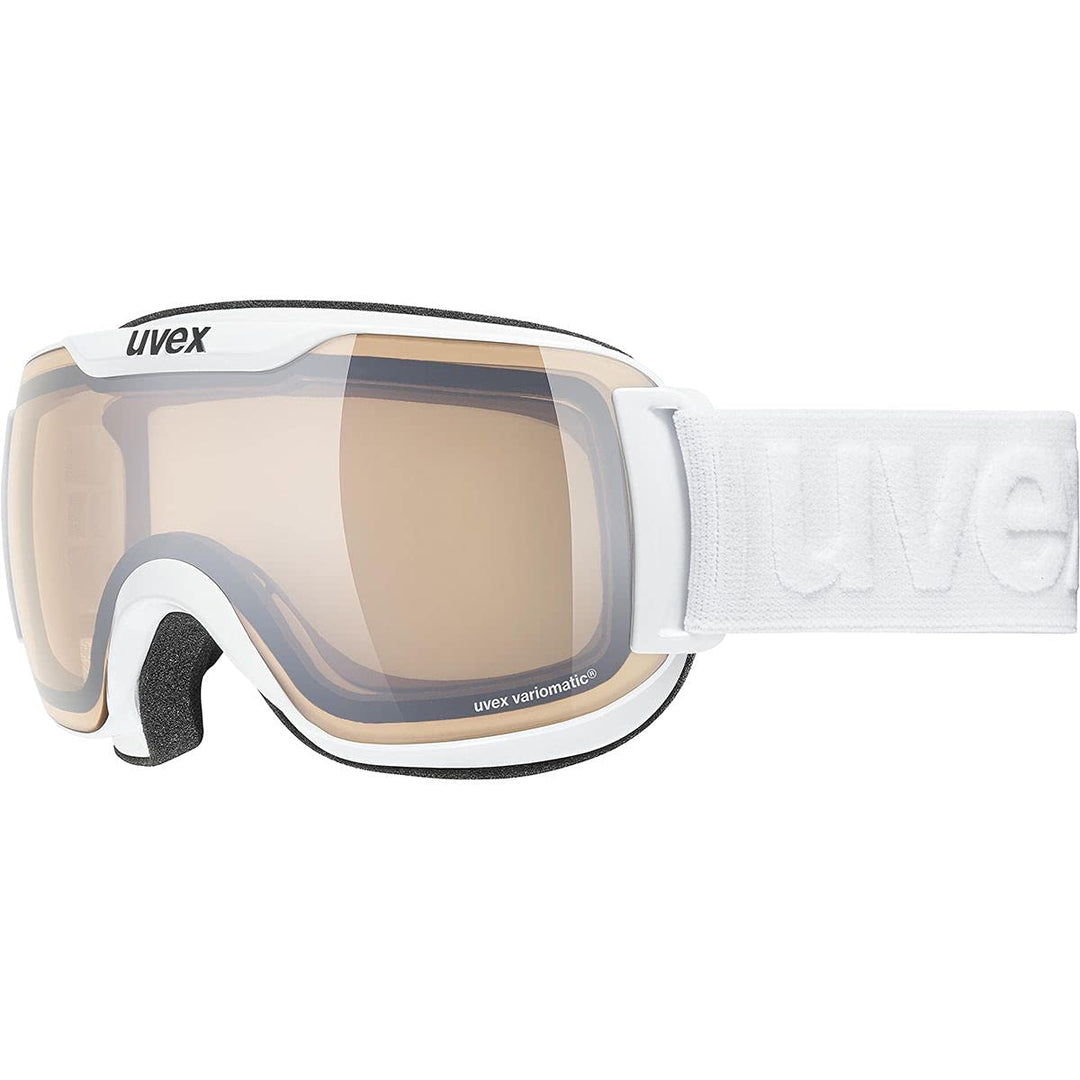 Uvex Unisex Downhill 2000 S V Skibrille (1er Pack) Einheitsgrösse white/silver-clear, Einheitsgrösse