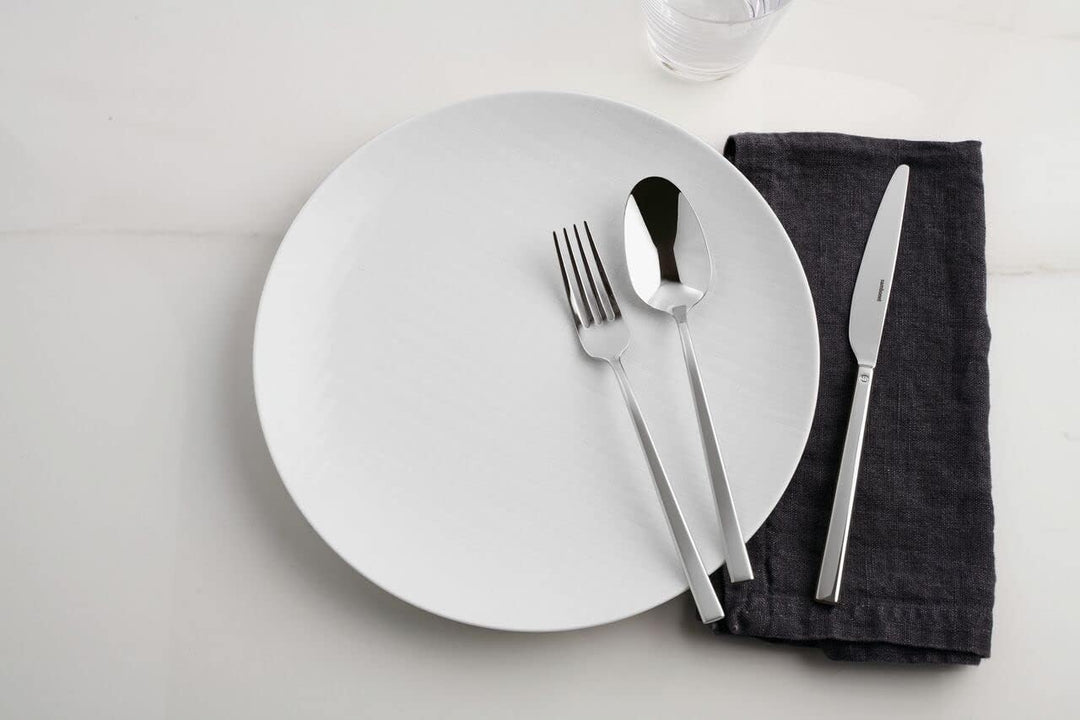 Sambonet 52562-N2 Rock Edelstahl - Monoblock Tischbesteck in 18/10 Edelstahl, für 12 Personen, 60 Te